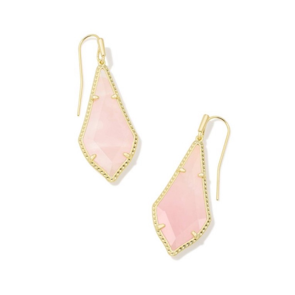Kendra Scott Jesse Drop Earrings - Rose Quartz
